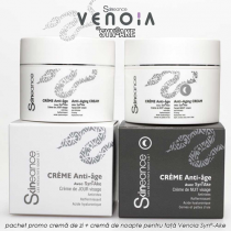 Venoia Syn-Ake Day + Night Face Cream - Crema De Zi + Crema De Noapte Pentru Fata Cu Venin Sintetic De Sarpe