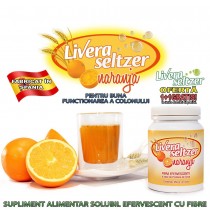 Livera Seltzer - supliment alimentar solubil efervescent cu fibre pentru buna functionarea a colonului